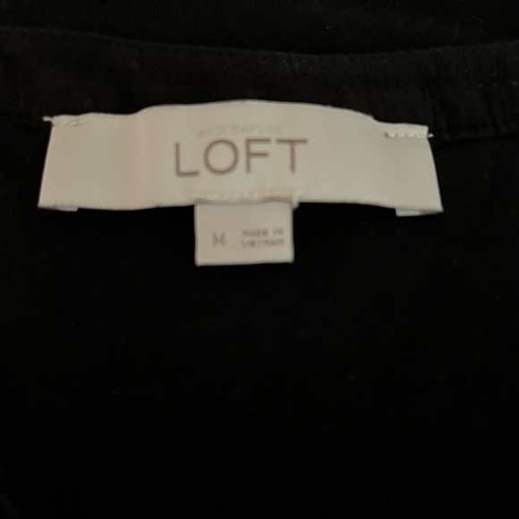 Womens Loft Black Blouse Medium - Picture 4 of 4